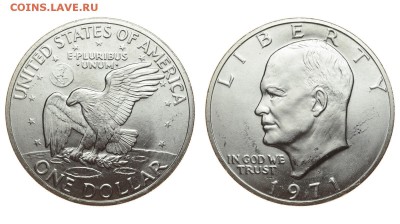 США. 1 доллар 1971 г. Эйзенхауэр. Орел. До 15.08.19. - DSH_1848.JPG