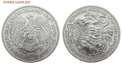 ФРГ. 10 марок 1987 г. Договор. До 15.08.19. - DSH_1951.JPG