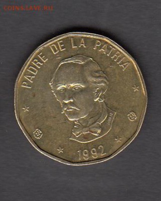 Доминикана 1992 1 песо до 15 08 - 87