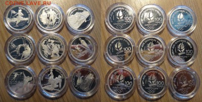Франция 100 франков комплект  Олимпиада в Альбервилле оценка - sJiEUWhudE4
