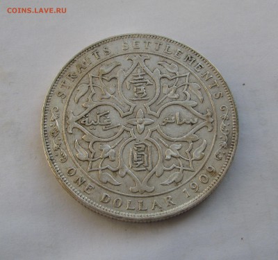 Британия. ДОЛЛАР ПРОЛИВОВ 1909 года (Стрейтс Сетлментс). - СТР (5).JPG