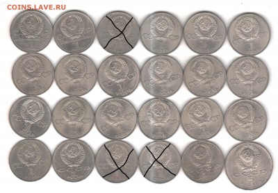 Юбилейные рубли СССР по ФИКСУ, до ухода в архив - 24.