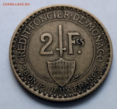 Монако 2 франка 1926 до до 22-00 15.08 - IMAG2529~2