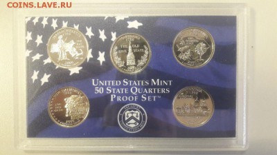 11 пруф сетов (в сумме 56 монет) с 1999- по 2009гг, до 18.08 - ЧА Штаты 2000-1