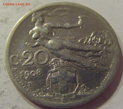 20 чентезимо 1908 Италия №1 18.08.19 22:00 МСК - CIMG7802.JPG