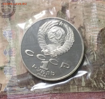 1 рубль Год мира .Пруф.Запайка. Новодел до 16.08.19 - IMG_3307.JPG