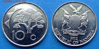 Намибия - 10 центов 2012 года до 20.08 - Намибия 10 центов, 2012