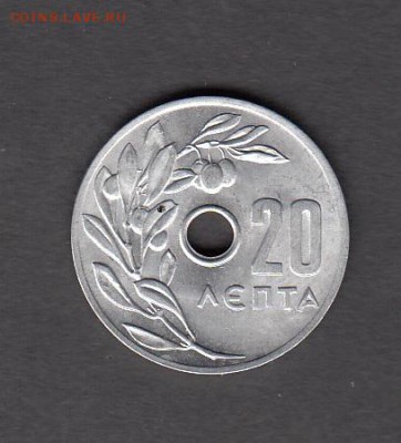 Греция 1969 20 лепт без обращения до 19 08 - 82а