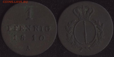 Мелочь старой Германии на оценку - Пруссия 1 пфенниг 1810