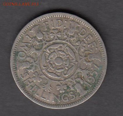 Великобритания 1957 2 шиллинга до 20 08 - 16