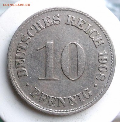 10 пфеннигов 1908 года до 21.08.2019 - IMG_20190812_193523
