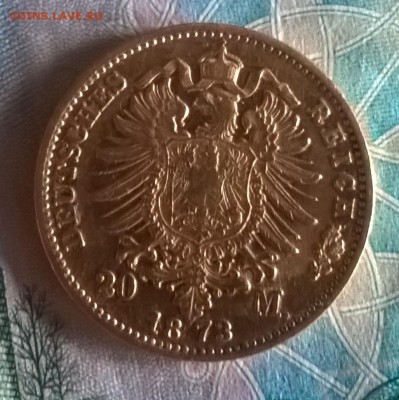Германия 1873 20 марок (D) - 801в