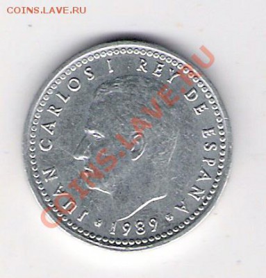 1 песета Испания 1989, до 19.07.2011 22-00 мск. - сканирование0195
