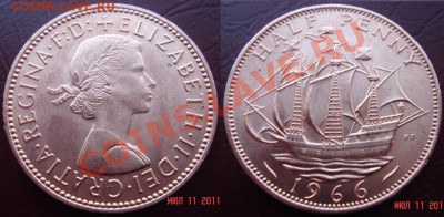 5 монет Великобритании (1916-2003) до 18.07.11 (22-00) - полпенни- 1966.JPG