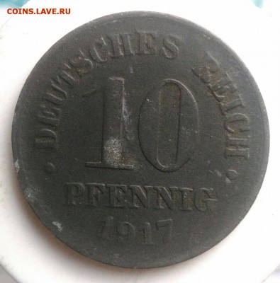 10 пфеннигов 1917 года до 21.08.2019 - IMG_20190714_143513