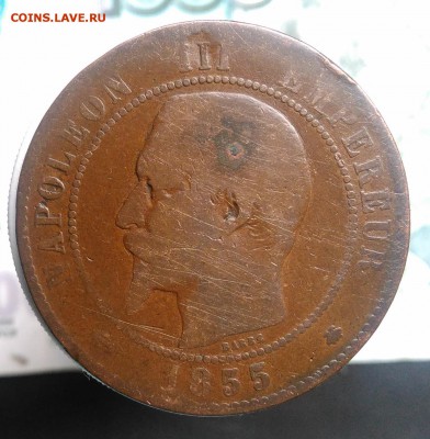 Франция 10 сантимов 1855 года до 21.08.2019 - IMG_20190725_184430