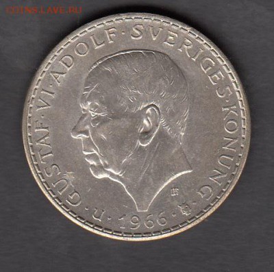 Швеция 1966 5 крон 100 лет конституционной реформы  до 24 08 - 111