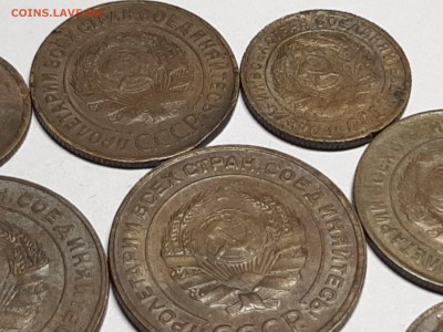 2-3-5 копеек.Чердачные.10 шт.1928-52г.Патина.до 26.08. 22-00 - двушки 015