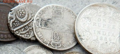 Великобритания 1 шиллинг 1697 + арабская монета на определен - 4