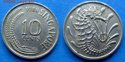 Сингапур - 10 центов 1980 года (Фауна) до 26.08 - Сингапур 10 центов, 1980