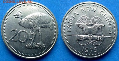 Папуа-Новая Гвинея - 20 тойя 1975 года до 26.08 - Папуа - Новая Гвинея 20 тойя, 1975