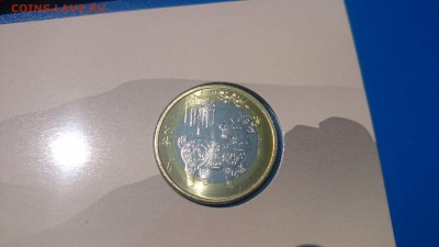 ФИКС = Китай 10 юаней 2015- год КОЗЫ. В буклете + конверт - 10 ю коза букл 1