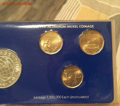 Футбол. Аргентина. Набор из 6 монет - 1977. Чемпионат мира - 1157692374