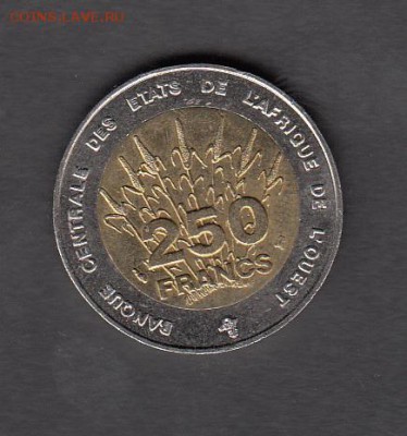 Западная Африка 1996 250фр без обращения до 26 08 - 127