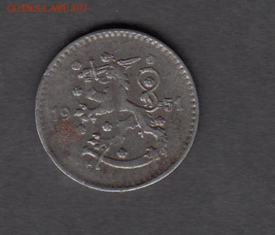 Финляндия 1951 1 марка до 26 08 - 197а