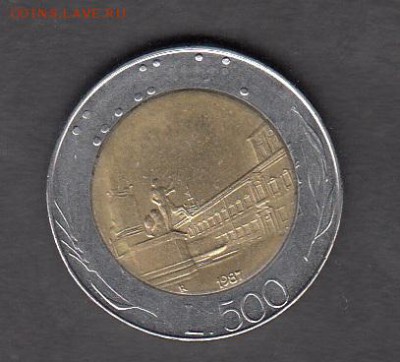 Италия 1987 500 лир до 27 08 - 265