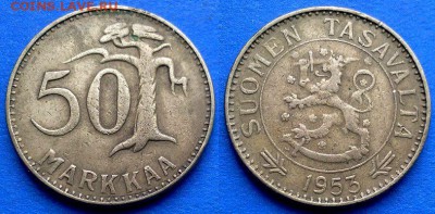 Финляндия - 50 марок 1953 года до 30.08 - Финляндия 50 марок, 1953