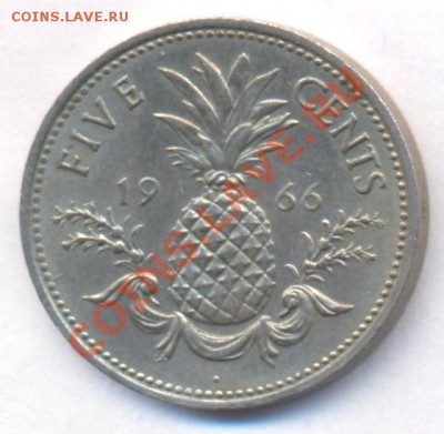 Багамские о-ва 5 центов 1966 г.До 15.07.11 г. 21-00 МСК. - Багамы 5.1