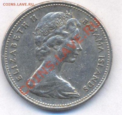 Багамские о-ва 25 центов 1966 г.До 15.07.11 г. 21-00 МСК. - Багамы 25