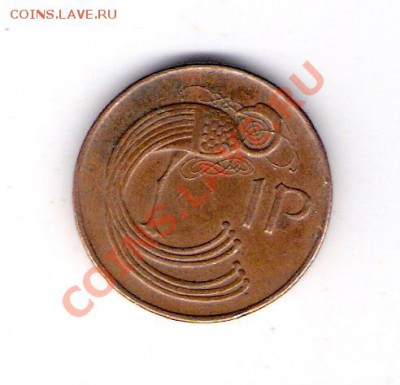 1 пенни Ирландия 1988, до 19.07.2011 22-00 мск. - сканирование0266
