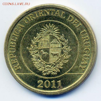 Уругвай 1 песо 2011 - Уругвай_1песо-2011_А