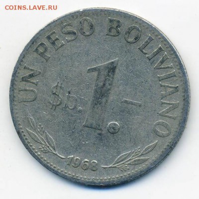 Боливия 1 песо 1968 - Боливия_1песо-1968_Р