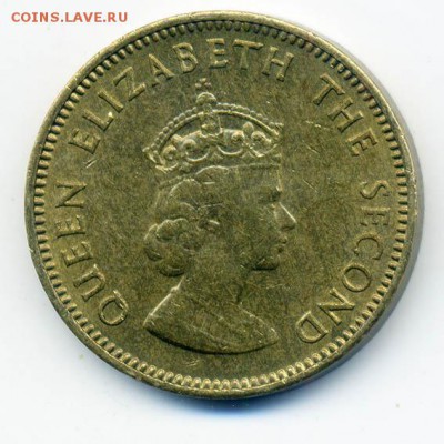 4 шиллинга 1957 - Джерси_четверть-шиллинга-1957_А