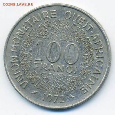 Западная Африка 100 франков 1972 - Запад-Африка_100франков1972_Р