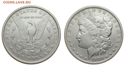 США. 1 доллар 1880 г. Морган. До 29.08.19. - 1880.JPG