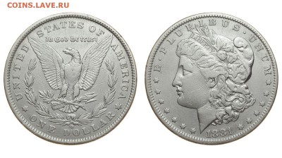 США. 1 доллар 1881 г. Морган. До 29.08.19. - 1881.JPG
