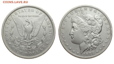 США. 1 доллар 1882 г. Морган. До 29.08.19. - 1882.JPG