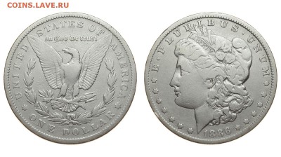 США. 1 доллар 1886 г. Морган. До 29.08.19. - 1886.JPG