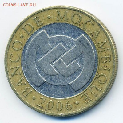 Мозамбик 10 метикал 2006 - Мозамбик_10метикал-2006_А