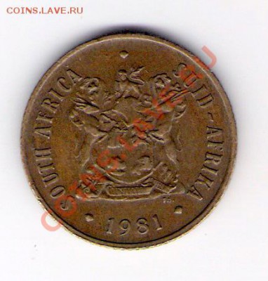 2 цента ЮАР 1981, до 19.07.2011 22-00 мск. - сканирование0281