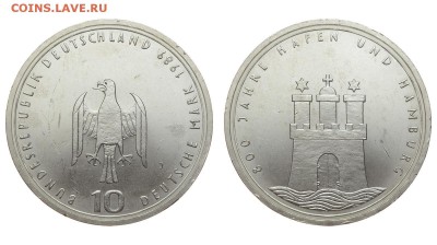 ФРГ. 10 марок 1989 г. Гамбург. До 29.08.19. - DSH_2325.JPG