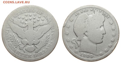 США. 25 центов 1909 г. Барбер. До 29.08.19. - DSH_2337.JPG