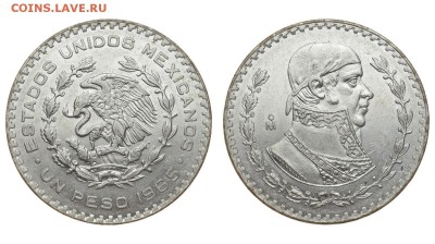 Мексика. 1 песо 1965 г. До 29.08.19. - DSH_2345.JPG