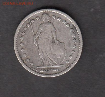 Швейцария 1899 1 франк до 30 08 - 162