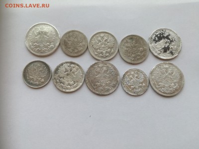 10 серебряных монет 1871-1916 до 29.08.2019 - 10сер 2