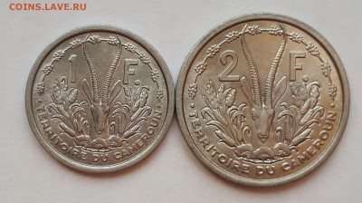 Французский Камерун 1 и 2 франка 1948 UNC - 5